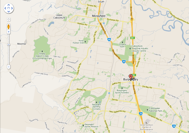 Map of Burpengary, Queensland